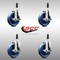 Service Caster 5 Inch 316SS Solid Poly Swivel 3/4 Inch Expanding Stem Caster Set Brake SCC SCC-SS316EX20S514-SPUS-TLB-34-4 - alternate 4